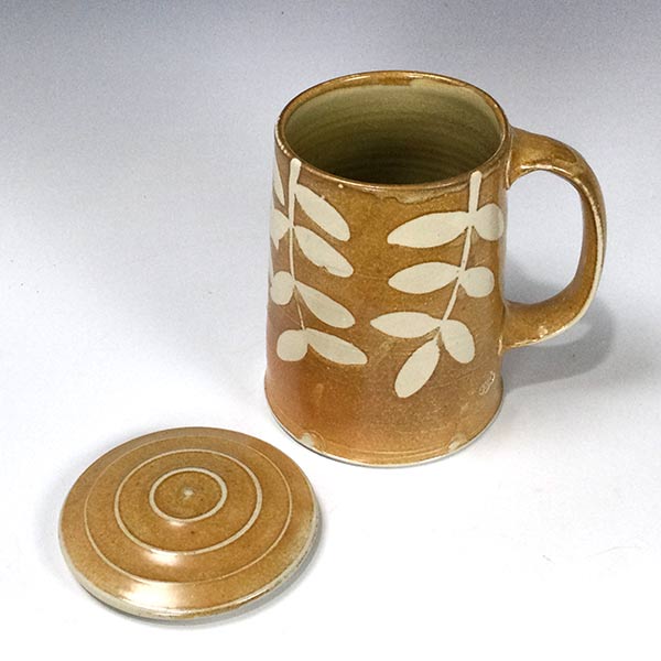 Samantha Bartlett Wisteria Beer Mug with Lid - Image 2